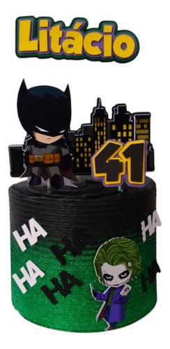 Adorno Batman Superheroe Torta Decoracion Cumpleaños