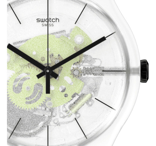 Reloj Swatch Green Daze So29k106 Color de la correa Verde Color del bisel Transparente Color del fondo Transparente