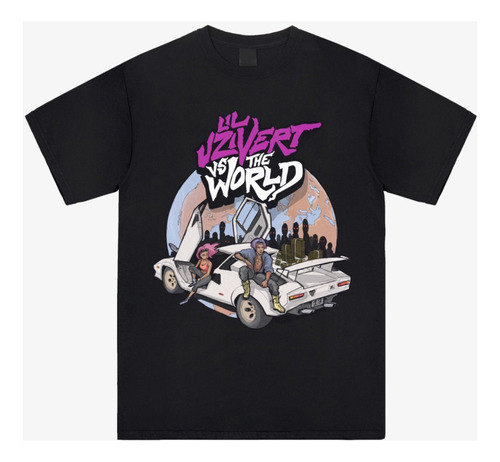 Playera Lil Uzi Vs Mundo, Camiseta Rap Moderno