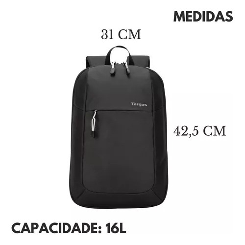 Mochila Targus Preta Executiva 15.6 Resist À Água P Notebook Desenho Do Tecido Liso