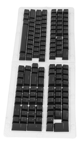 Juego De Teclas Tailandesas Negras Y Negras, 132 Teclas, Abs