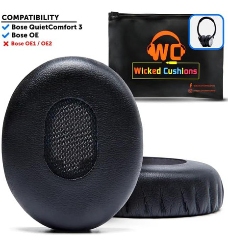 Kit De Cojín Almohadilla Para Auricular Bose Quietcomfort 3