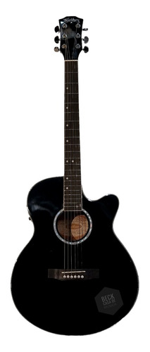 Guitarra Electroacustica Washburn Wa45ce Bk