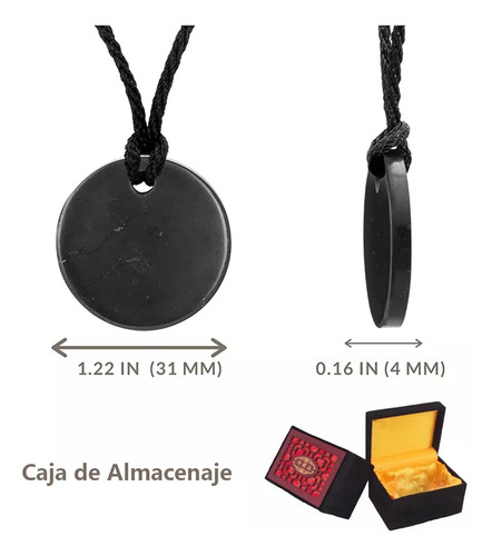 _ Colar De Pedras De Cristal De Shungite Com Fulerenos De