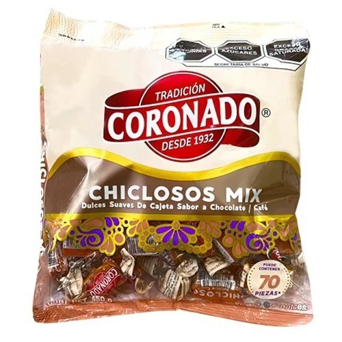 Coronado Chicloso Mix Caramelo Suave De Cajeta 450g