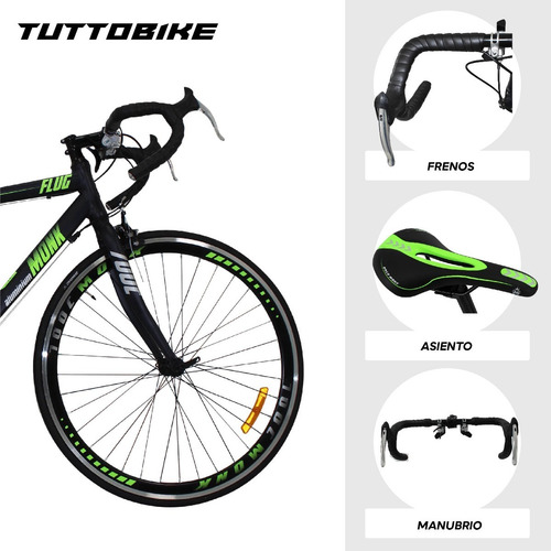 Imagen 4 de 9 de Bicicleta Monk Flug De Ruta R 700 Shimano 14 Vel Hot Sale
