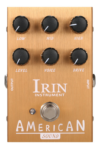 Bajo Effect Maker Para Guitarra. Pedal (dorado) Irin Fe-der