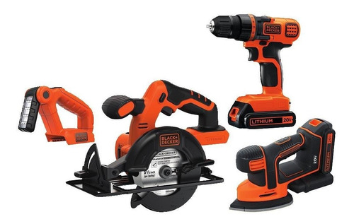 Kit Combinado De Herramientas Black And Decker 20v