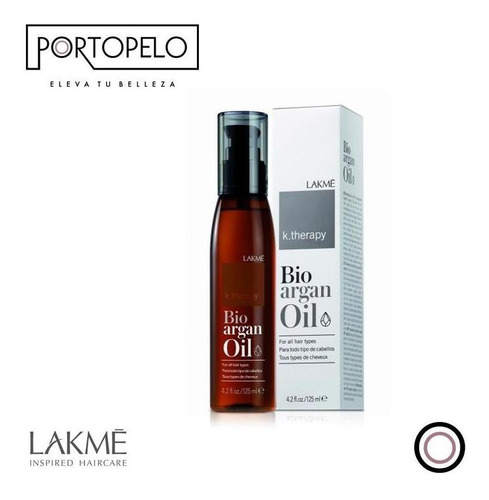 Aceite De Argan Lakme X125ml Brillo Natural Puntas Abiertas