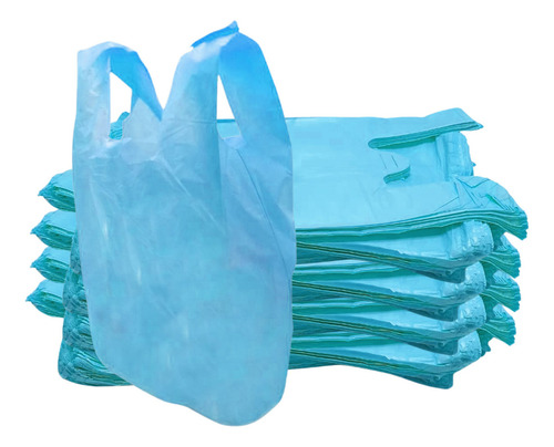 Bolsa Cv Descartaveis Saco Comercial Azul-celeste 30cm - 40cm