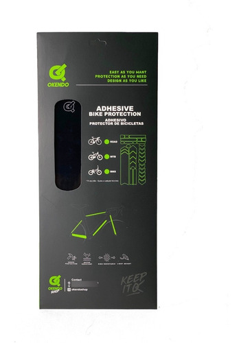 Protector Adhesivo Para Bicicletas - Negro Brillante