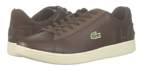 Tenis Lacoste Originales Carnaby De Piel Cafe Para Hombre | Meses sin