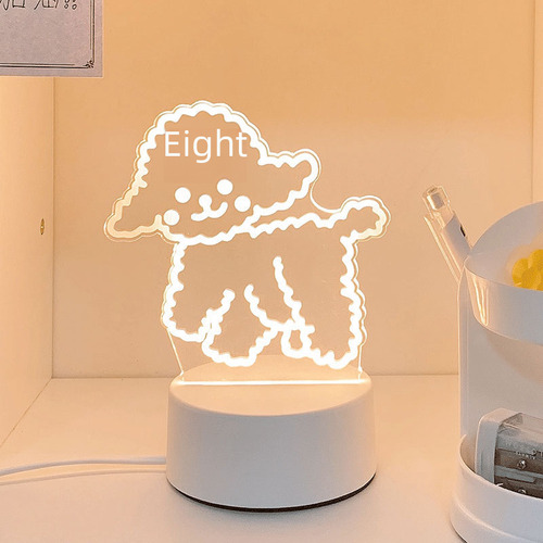 Lámpara Usb Táctil 3 Colores Con Caja Regalo Gato Movible