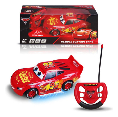 Auto Radio Control Rayo Mcqueen Con Baterias Recargables
