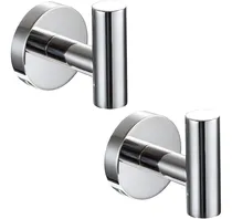 Comprar 2 Ganchos Para Toallas Soporte Gancho Pared Pulido Para Baño