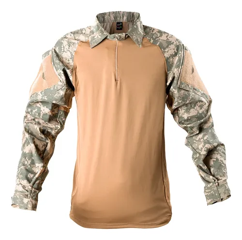 Combat Shirt Camuflada Militar Tática Reforçada Ripstop Uv50
