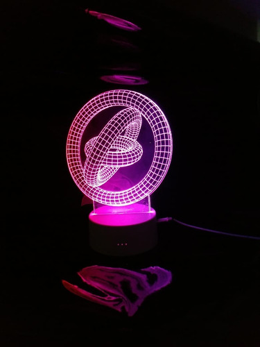 3 Lamparas Led 3d Acrilico Mas D 100 Diseños Personalizables