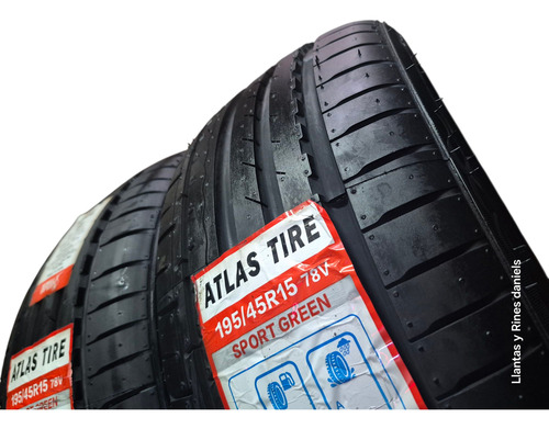 Llantas 195 45 15 Atlas Sport 2pz Nuevas *protector De Rin K V (Usado)