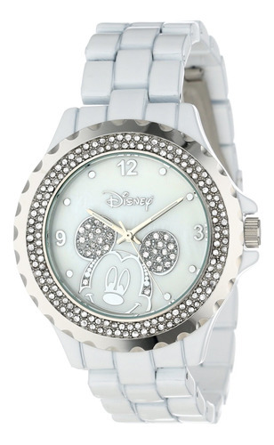 Reloj Mujer Disney Wds000078 Cuarzo 31mm Pulso Blanco