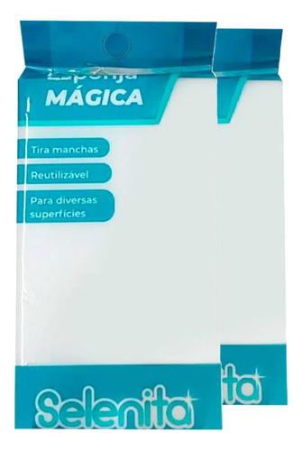 Kit 2 Esponja Mágica Limpeza Tira Manchas Bucha Limpa Tudo