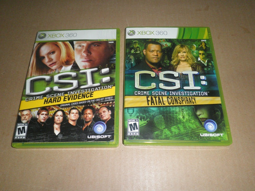 C.s.i Hard Evidence Y Fatal Conspiracy Xbox 360