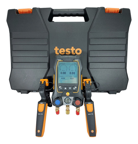 Manifold Digital Bluetooth + 2 Pinzas 115i Testo 550s Valija