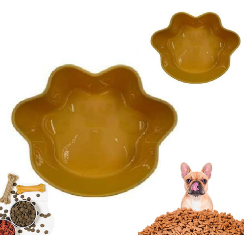 Pote Bowl Comedouro Bebouro Pet Em Forma De Patas