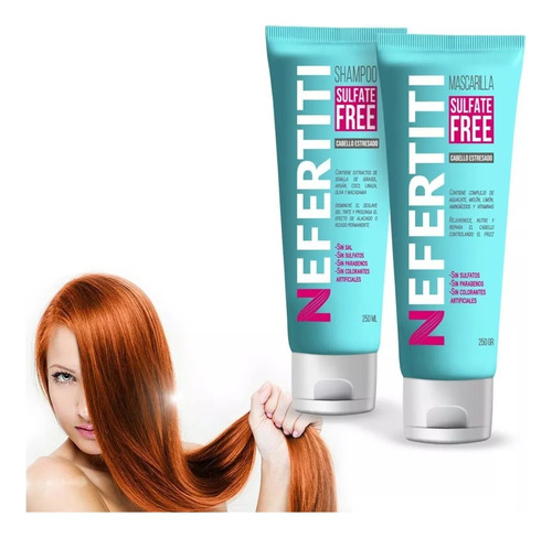 Nefertiti Shampoo Y Mascarilla Sulfate Free Cabello Dañado