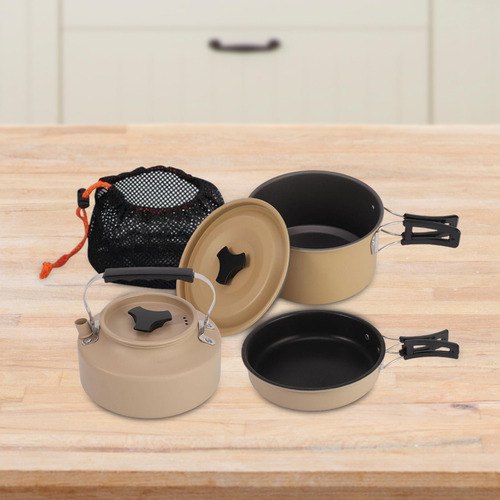 Juego De Utensilios De Cocina Para Acampar Con Bolsa De