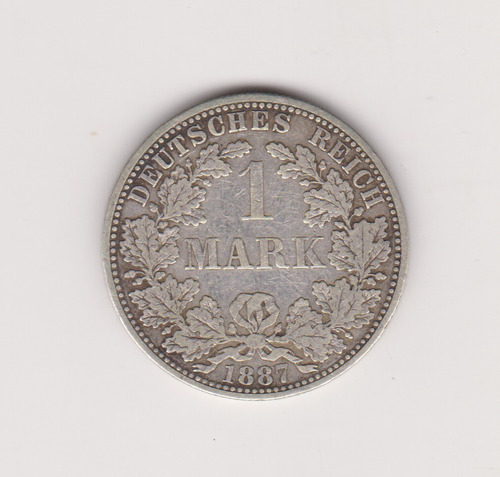Moneda Alemania 1 Marco Año 1887 A Plata Muy Buena ++