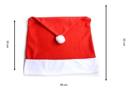Pack 04 Fundas Forro Cubiertas Para Sillas Diseño Navidad