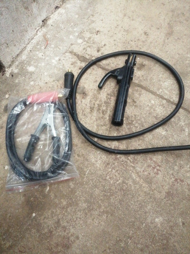 Pinza Soldar Y Masa Con Terminales Soldadura Invertee
