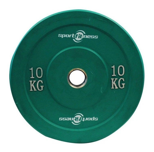 Disco Olimpico De 10kg Encauchetado Sportfitness 71401