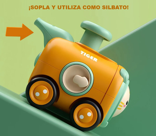 Tren De Juguete Para Bebé Inercial Con Silbato 2 Caras