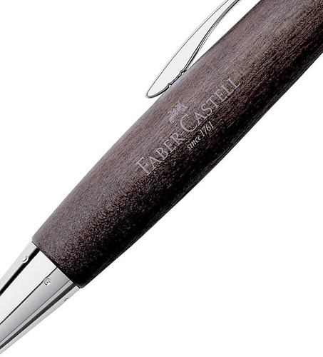 Faber Castell 148383 - E-motion Twist Cromo/madera Negro B..