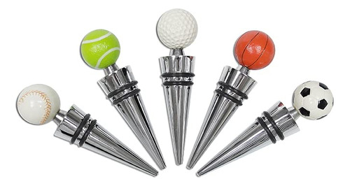 Buna Tapon De Vino (juego De 5) Para Golf, Tenis, Baloncesto