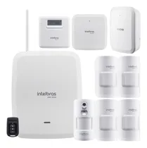 Comprar Kit Alarme Wifi Sf Amt 8000 5 Sensores De Presença Intelbras