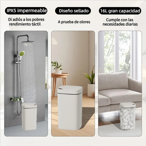 16l Recargable Sensor Inteligente Cubo De Basura Para Cocina
