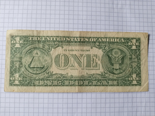Billete De 1 Dólar De Reposición 2013 Serie K (Usado)