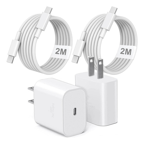 Allaceryvva® Cargador 45W Carga Súper Rápida Para Samsung Galaxy A56/ A36/ M15/ M55/ S25 Ultra/ S24 Ultra/ S23 Ultra/ S25/ S24 2 Piezas Con Cable Tipo C 2 Metros