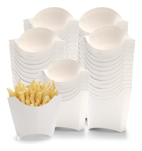 Lyellfe Paquete De 250 Soportes Para Papas Fritas, Caja Dese