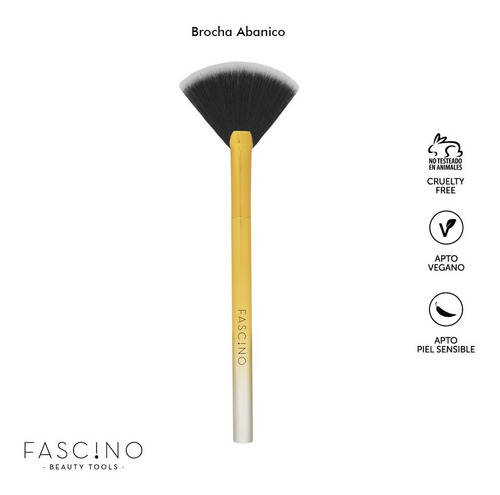 Imagen 5 de 9 de Set 6 Brochas Y Pinceles De Maquillaje Rainbow Fascino