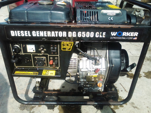 Generador Elect. 5 Kva Marca Worker Modelodg6500cle