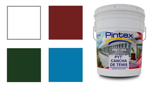 Pintura Cancha De Tenis Pintex 19 Litros Interior/exterior