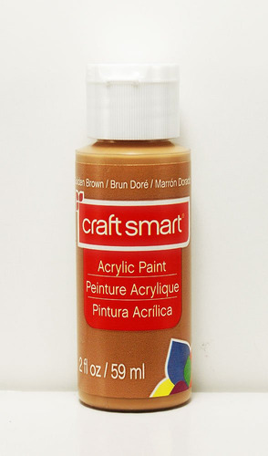 Craft Smart Pintura Acrilica 2 Fl.oz 1 Botella Marron Dorado