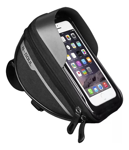 Soporte Porta Celular Bici Bolso Impermeable Sujeción Caño 