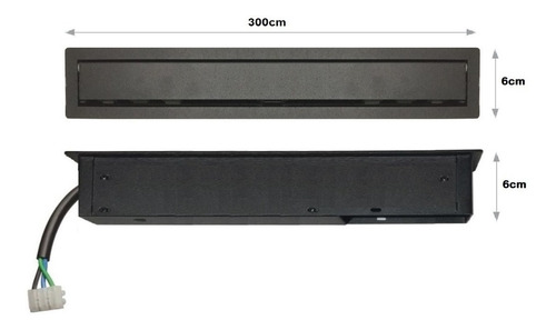 Imagem 4 de 8 de Régua Tomada Para Embutir Em Mesas, Usb E Rede - Slim-304j