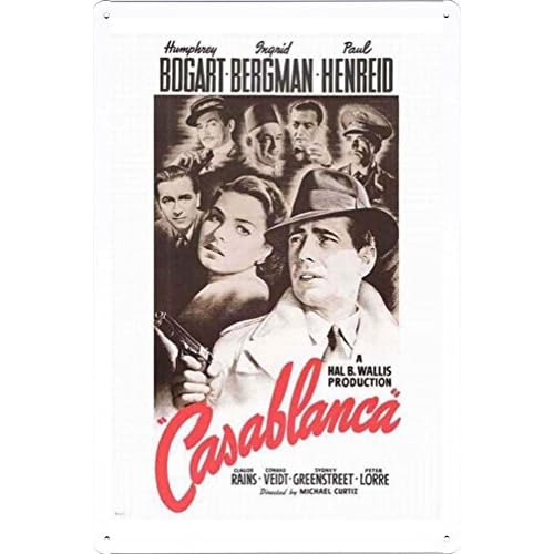 Póster De Película Casablanca, Decoración De Cine Ca...