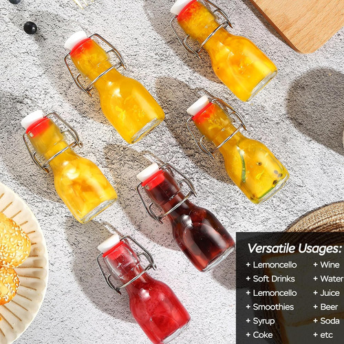 Versainsect Swing Top Glass Bottles,flip Top Mini Beer ...