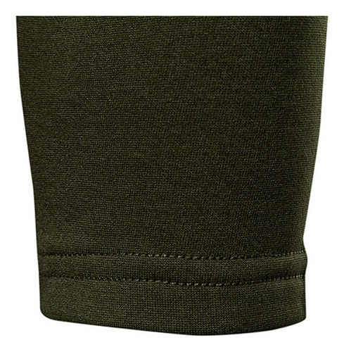 Blusa Casual De Manga Larga Con Cuello Alto Liso Tipo C Para